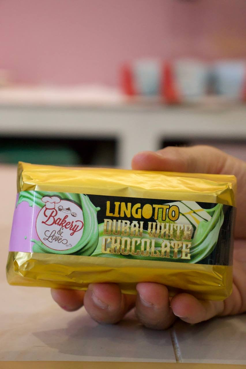 Lingotto Dubai chocolate white