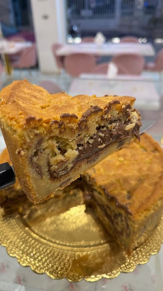 Torta crumble cookie Nutella