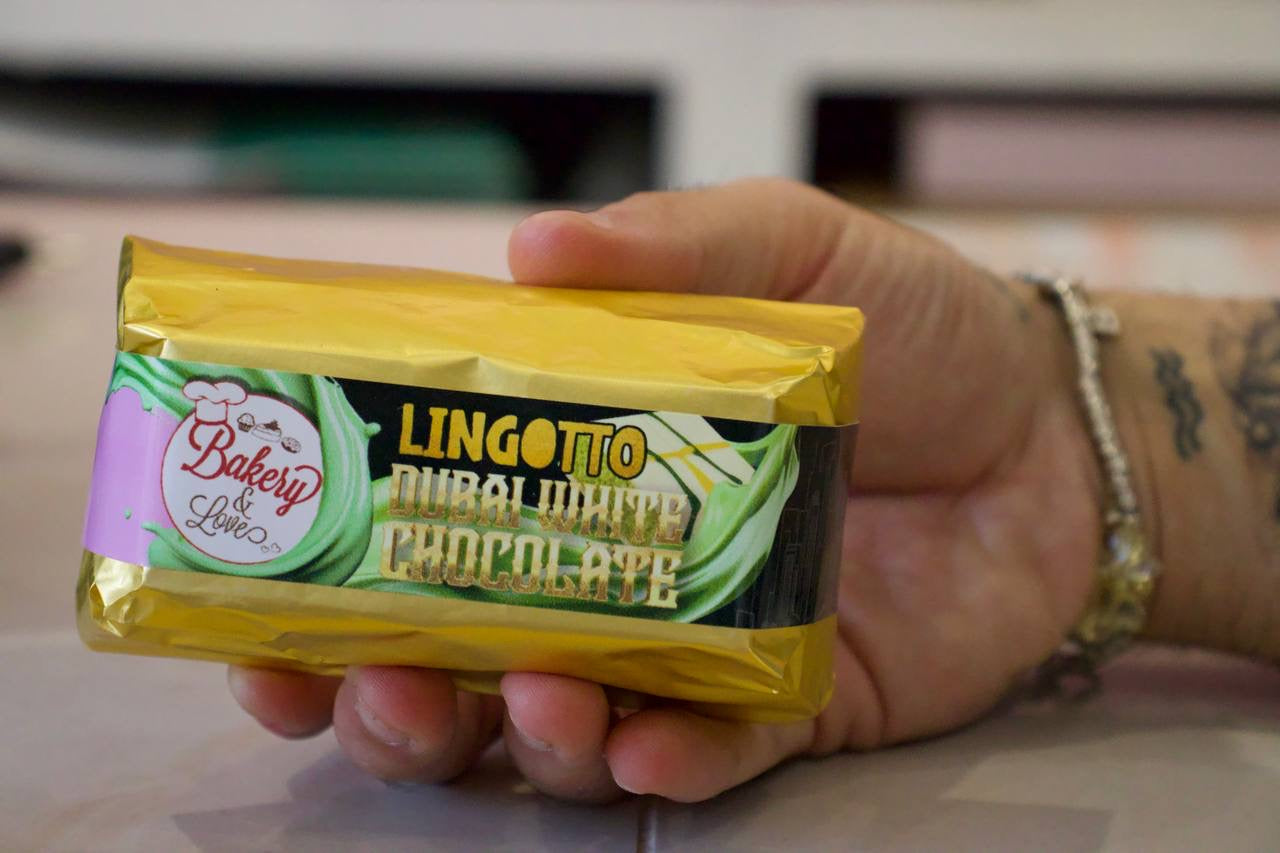 Lingotto Dubai chocolate white