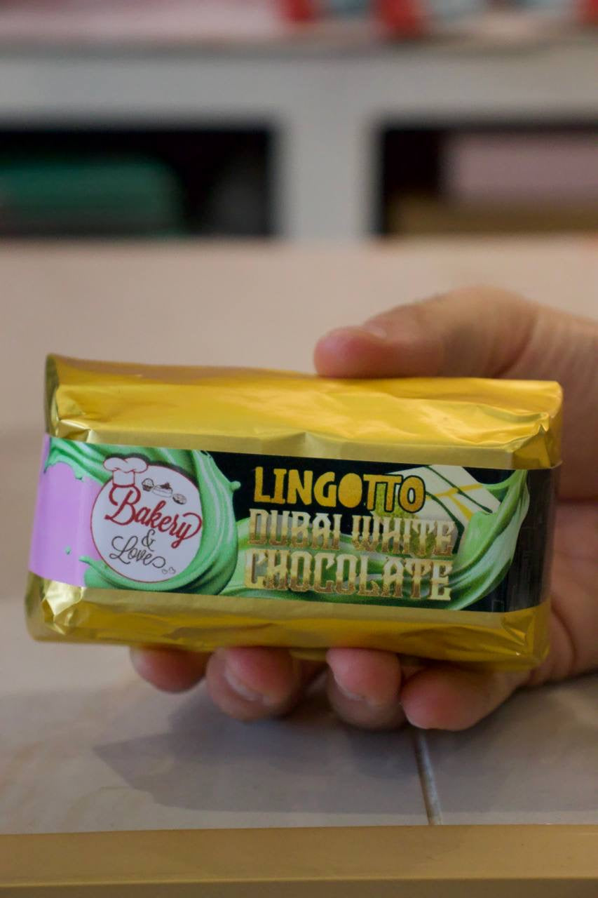 Lingotto Dubai chocolate white