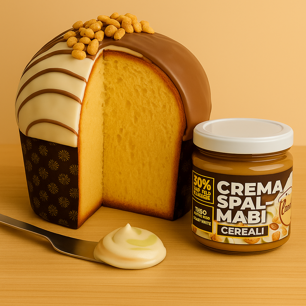 Panettone goloso cereali con vasetto in omaggio da 200g